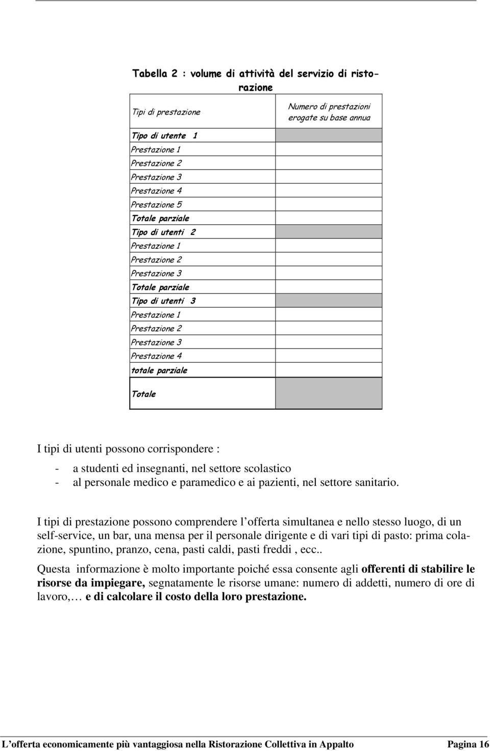 Totale I tipi di utenti possono corrispondere : - a studenti ed insegnanti, nel settore scolastico - al personale medico e paramedico e ai pazienti, nel settore sanitario.