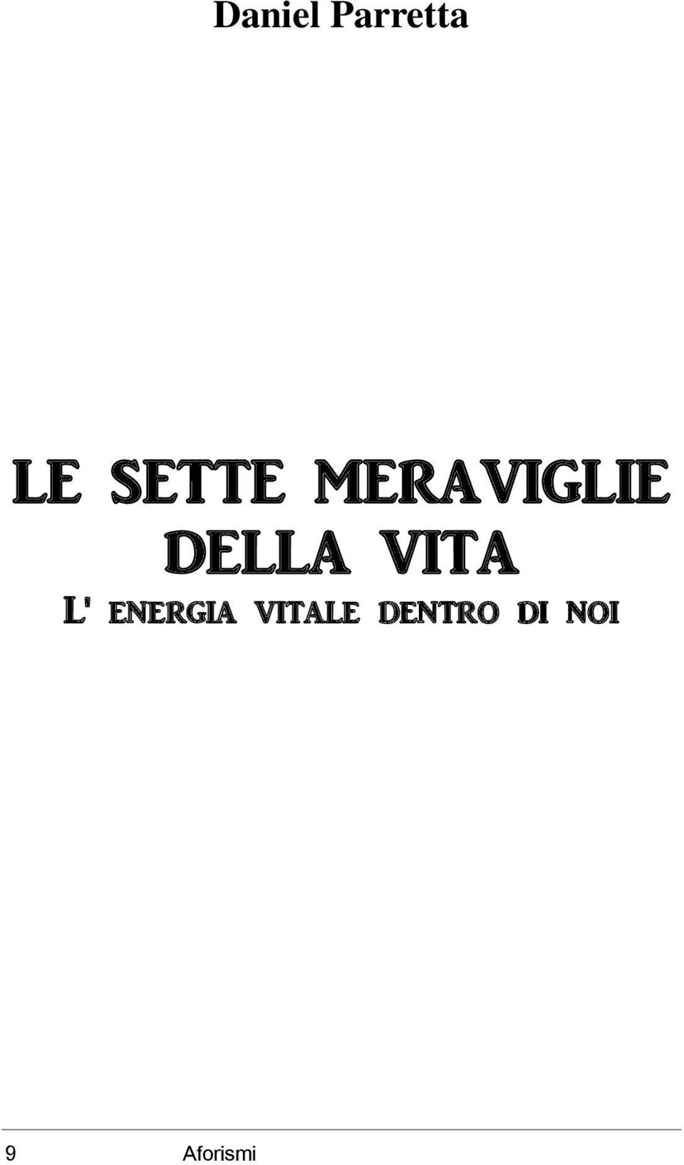 VITA L' energia vitale