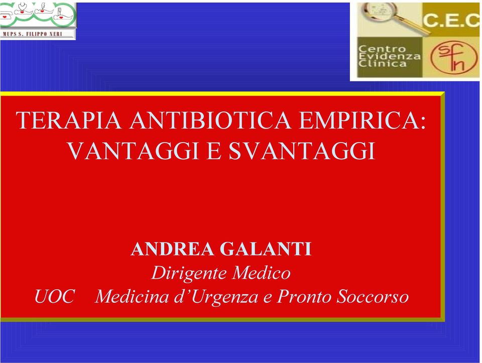 GALANTI Dirigente Medico UOC