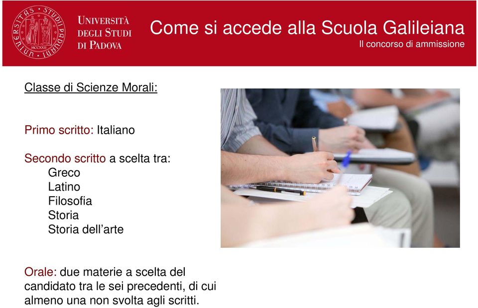 Greco Latino Filosofia Storia Storia dell arte Orale: due materie a scelta