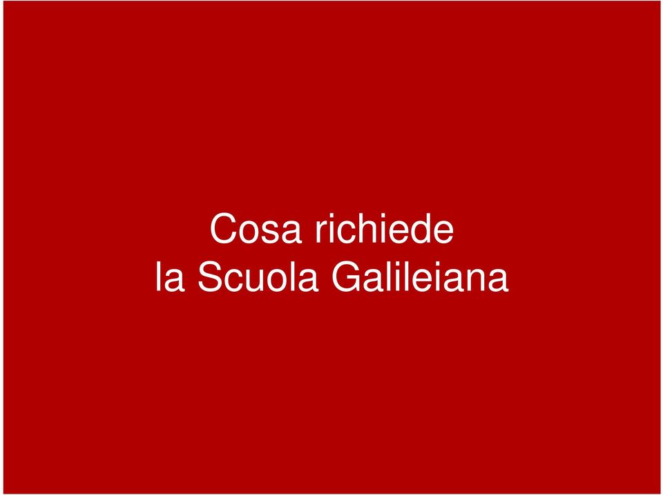 la Scuola