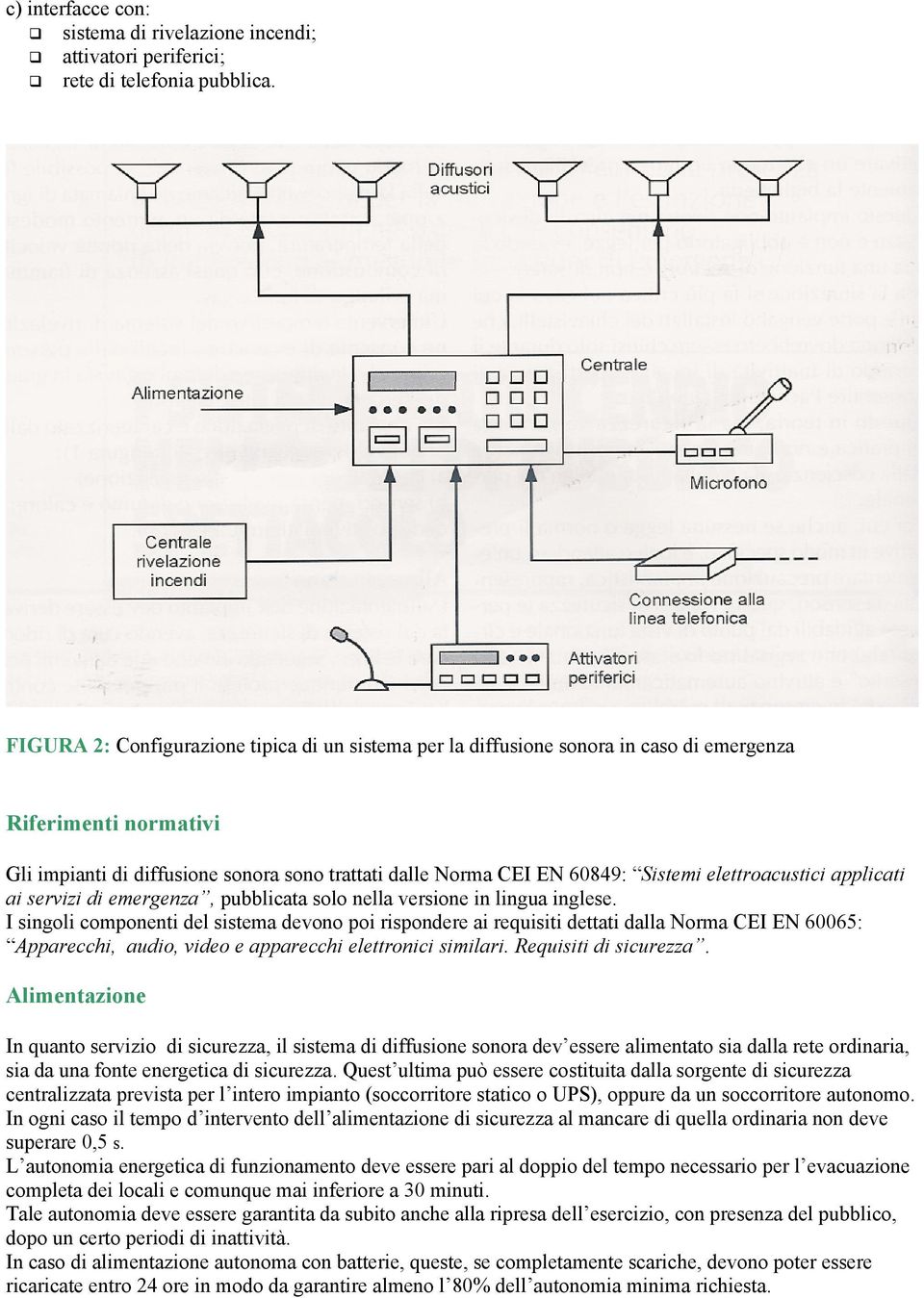 elettroacustici applicati ai servizi di emergenza, pubblicata solo nella versione in lingua inglese.