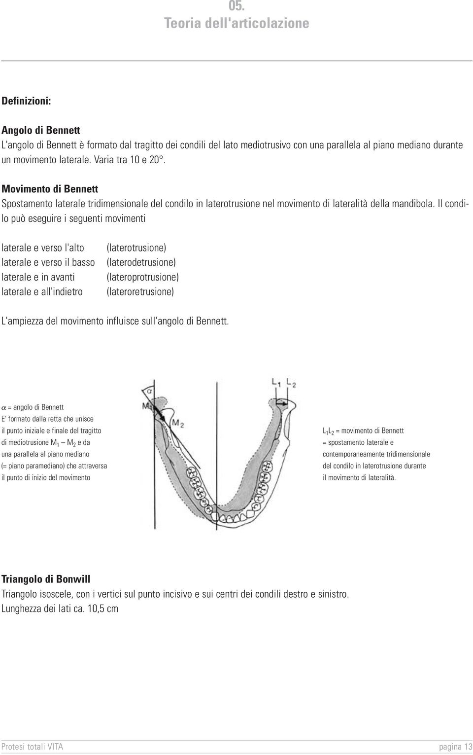 Il condilo può eseguire i seguenti movimenti laterale e verso l'alto laterale e verso il basso laterale e in avanti laterale e all'indietro (laterotrusione) (laterodetrusione) (lateroprotrusione)