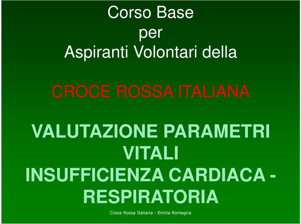 ITALIANA VALUTAZIONE PARAMETRI