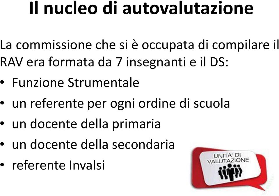 Funzione Strumentale un referente per ogni ordine di scuola un