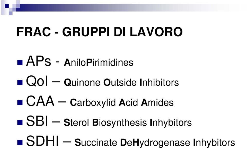 Inhibitors CAA Carboxylid Acid Amides SBI