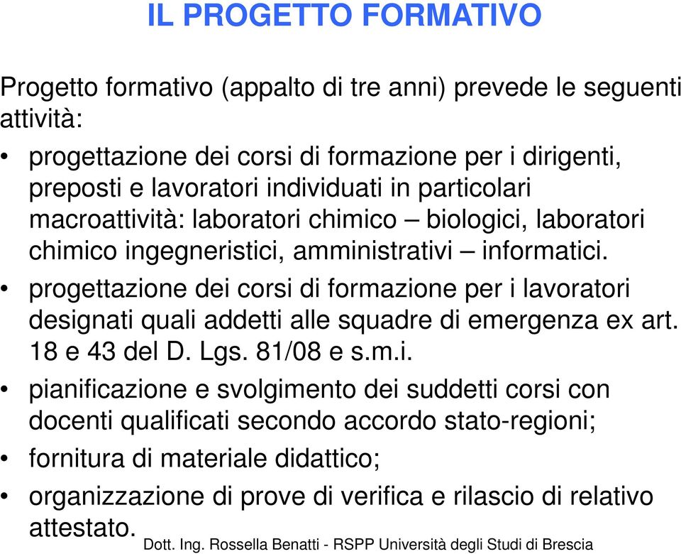 progettazio