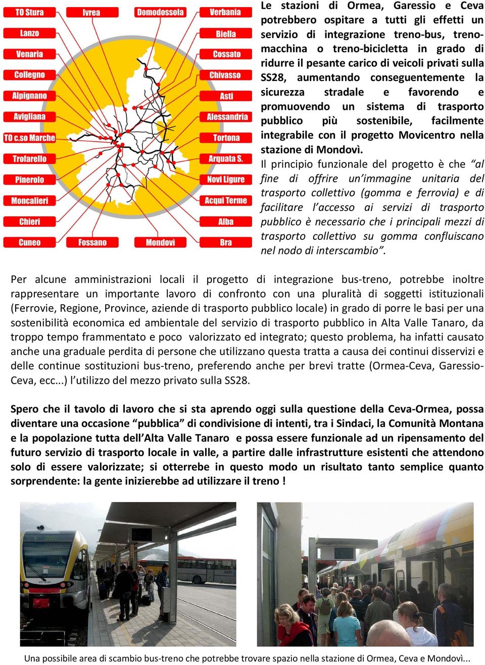 nella stazione di Mondovì.