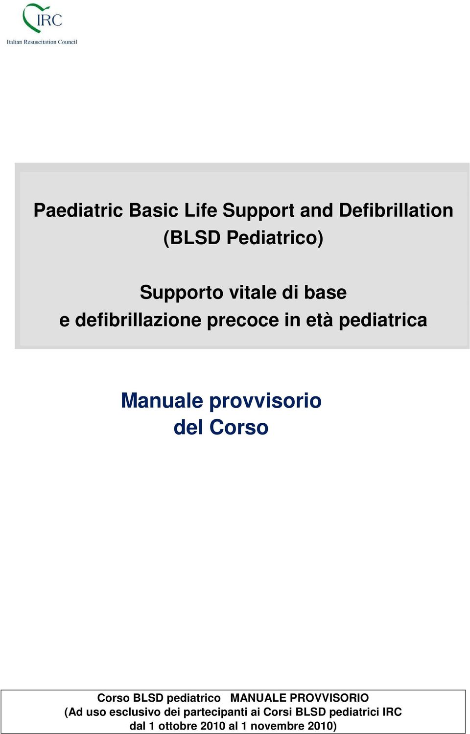 Supporto vitale di base e