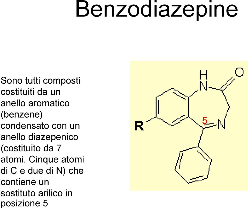 diazepenico (costituito da 7 atomi.