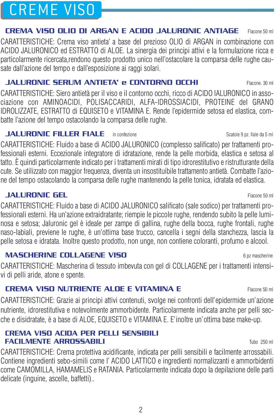 esposizione ai raggi solari. JALURONIC SERUM ANTIETA e CONTORNO OCCHI Flacone.