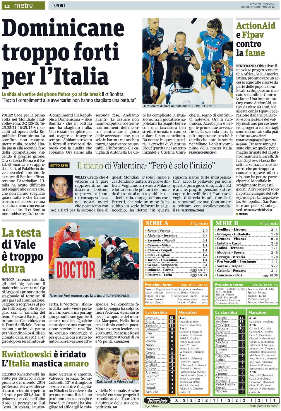 Empoli Sassuolo 15 15 11 9 8 8 8 7 6 5 5 5 4 4 4 3 3 3 3 3 à ù é è ' è è 5ª giornata SERIE B 2-0 0-3 0-1 1-1 1-1 1-4 1-1 0-1 oggi ore 19 oggi ore 21 Prossimo turno (dom.