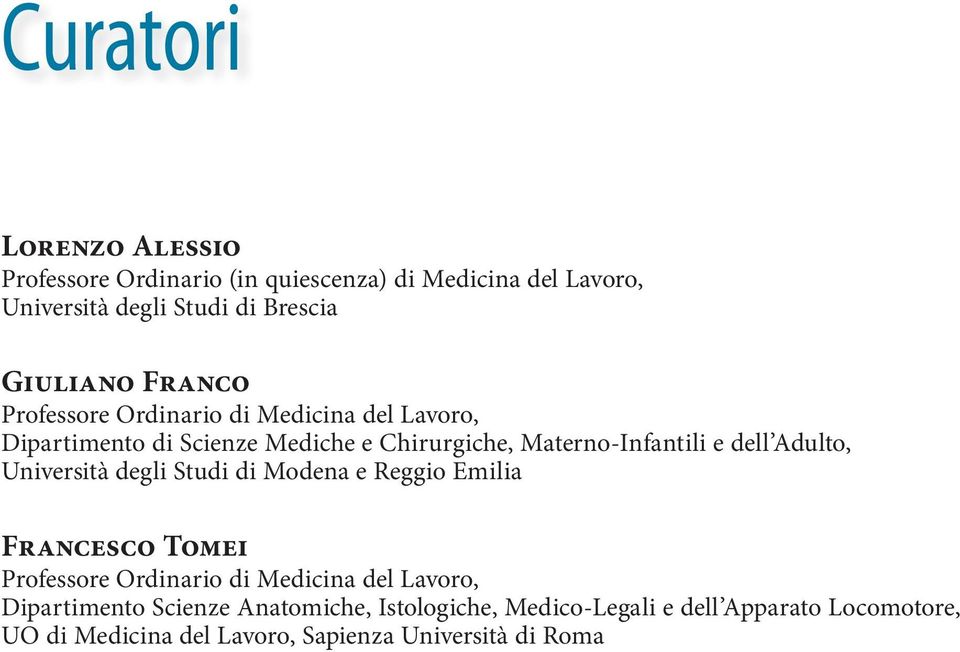 Chirurgiche, Materno-Infantili e dell Adulto, Università degli Studi di Modena e Reggio