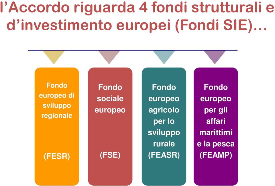 europeo Fondo europeo agricolo per lo Fondo europeo per gli