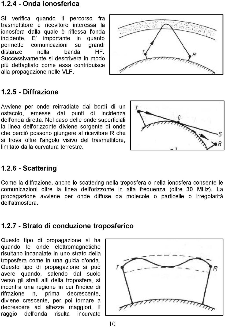 5 - Diffrazione Avviene per onde reirradiate dai bordi di un ostacolo, emesse dai punti di incidenza dell onda diretta.