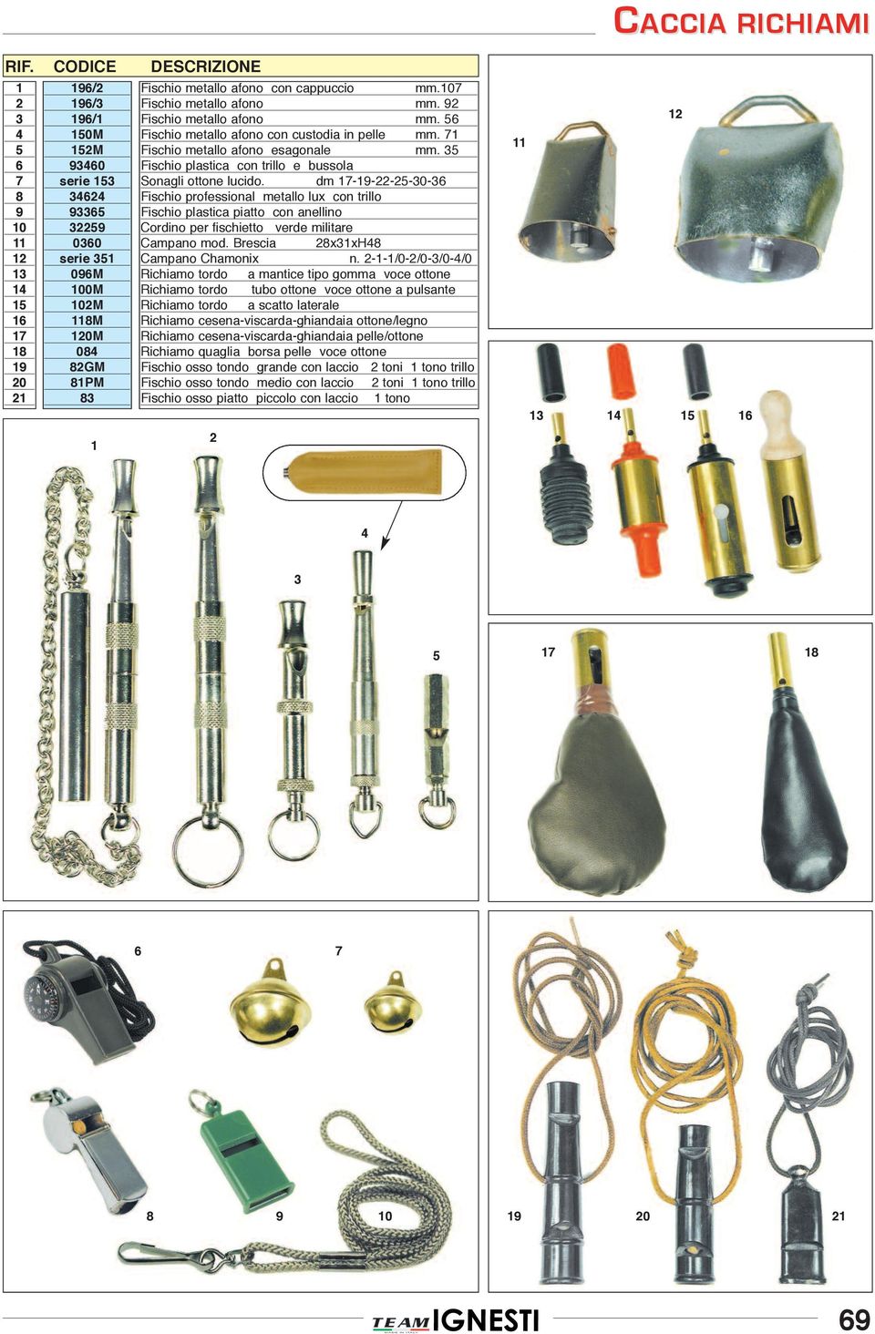 dm ----0- Fischio professional metallo lux con trillo Fischio plastica piatto con anellino Cordino per fischietto verde militare Campano mod. Brescia xxh Campano Chamonix n.