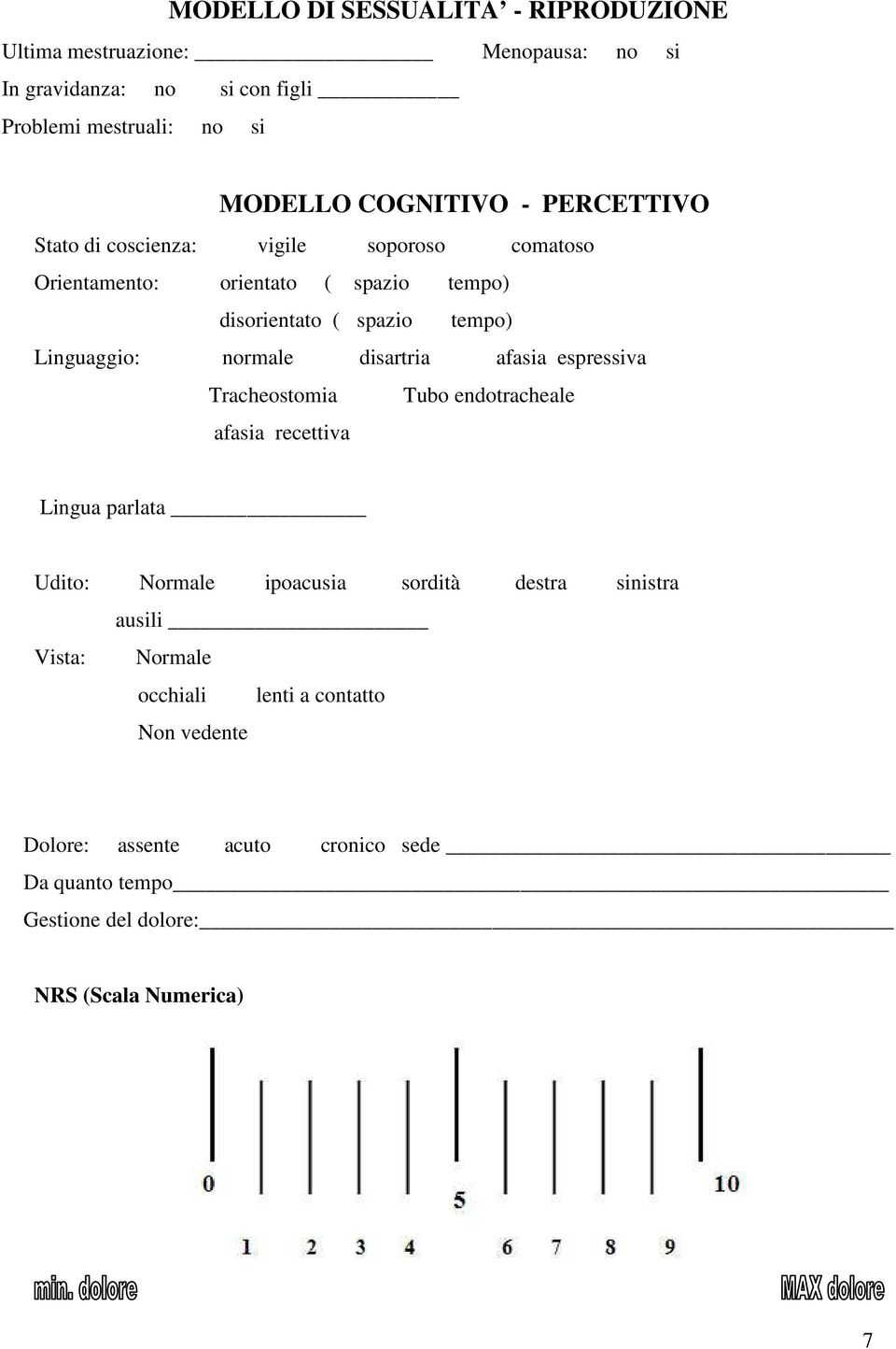 normale disartria afasia espressiva Tracheostomia Tubo endotracheale afasia recettiva Lingua parlata Udito: Normale ipoacusia sordità destra