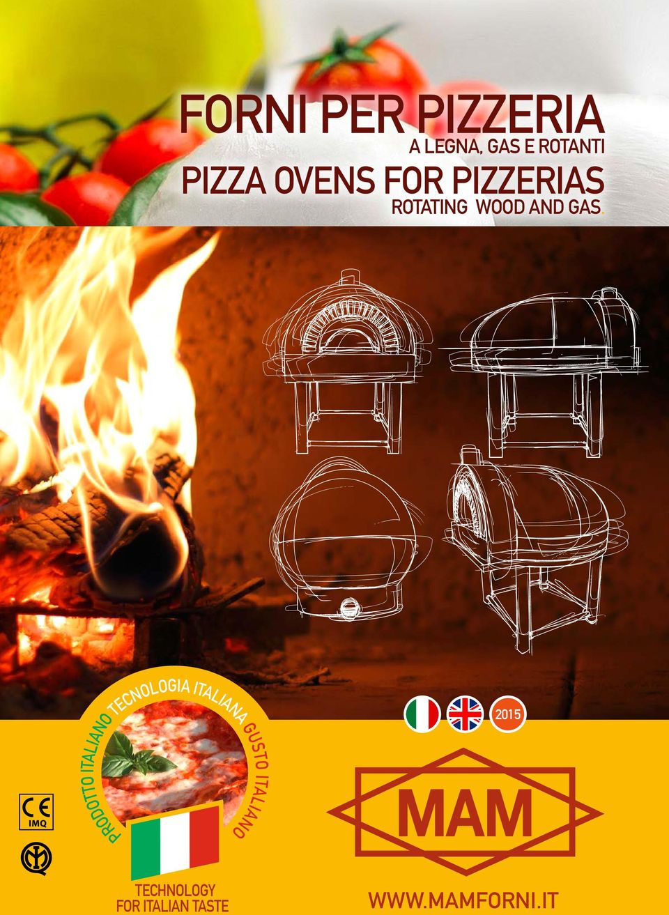 ROTANTI PIZZA OVENS FOR PIZZERIAS ROTATING WOOD