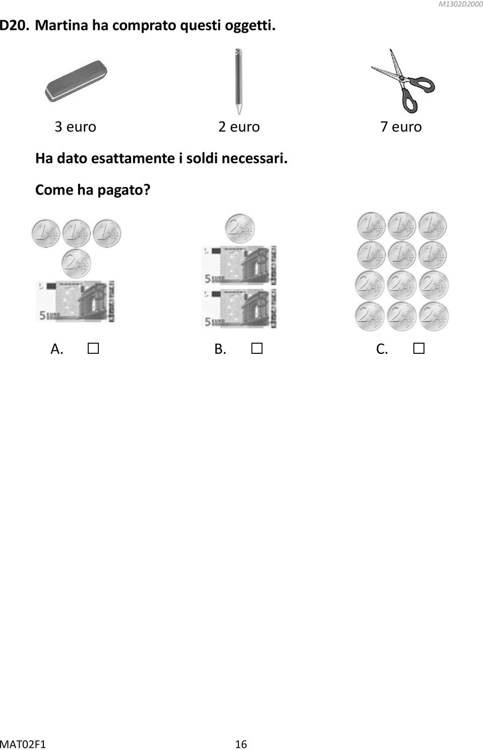 M1302D2000 3 euro 2 euro 7 euro Ha