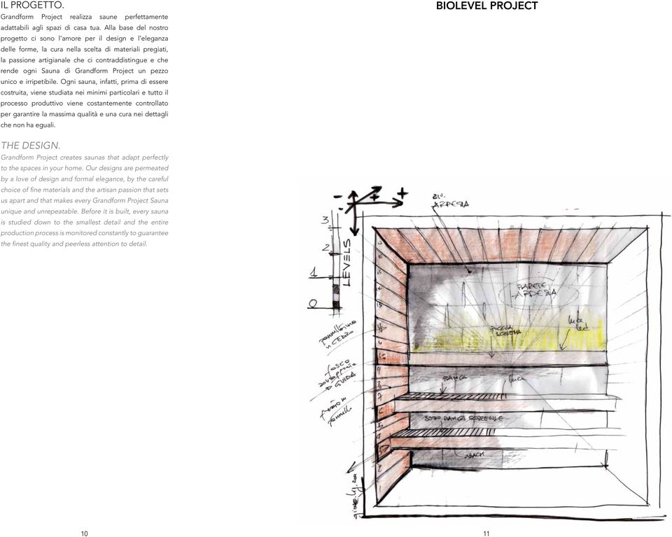 Sauna di Grandform Project un pezzo unico e irripetibile.