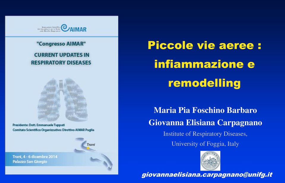 Carpagnano Institute of Respiratory Diseases,