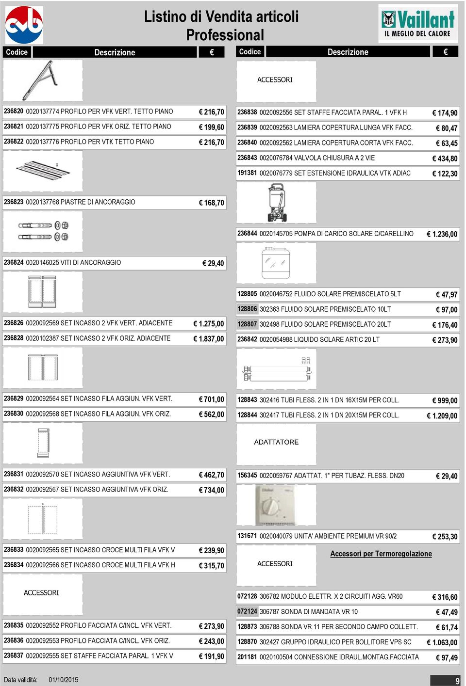 80,47 236840 0020092562 LAMIERA COPERTURA CORTA VFK FACC.