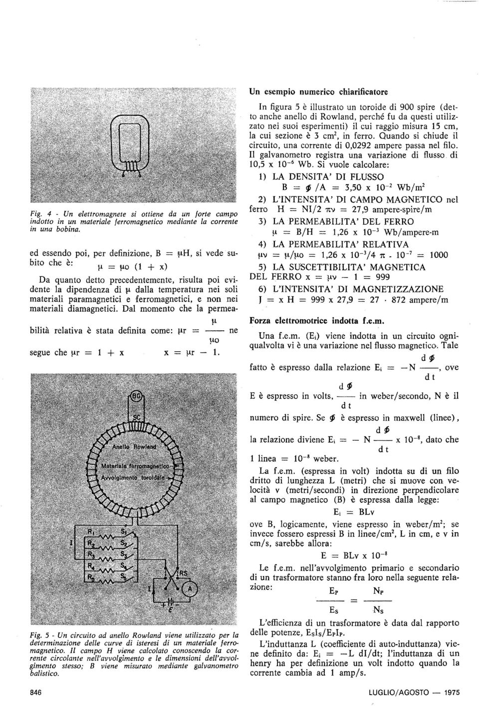 paramagnetici e ferromagnetici, e non nei materiali diamagnetici. Dal momento che la permeabilità relativa è stata definita come: \ir = uo segue che (ir = 1 + x x = u-r 1.