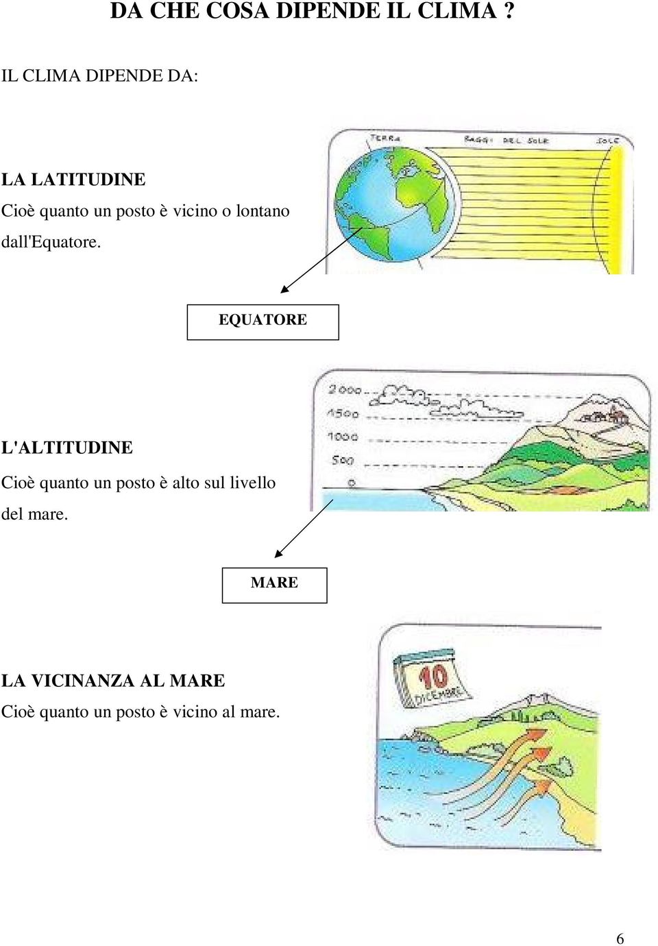 o lontano dall'equatore.