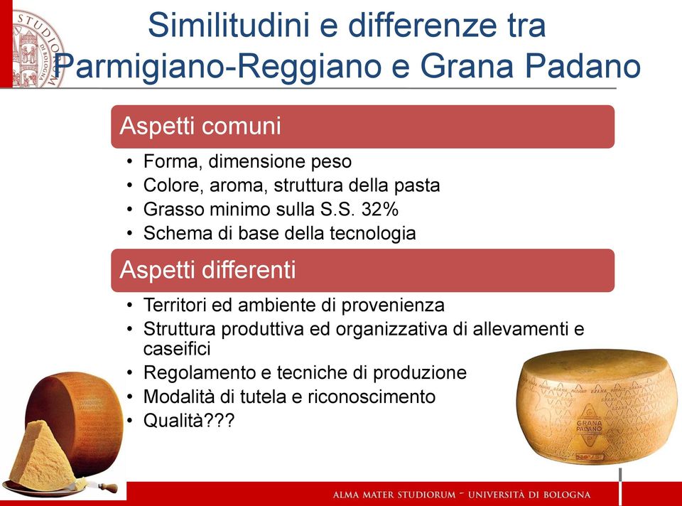 S. 32% Schema di base della tecnologia Aspetti differenti Territori ed ambiente di provenienza