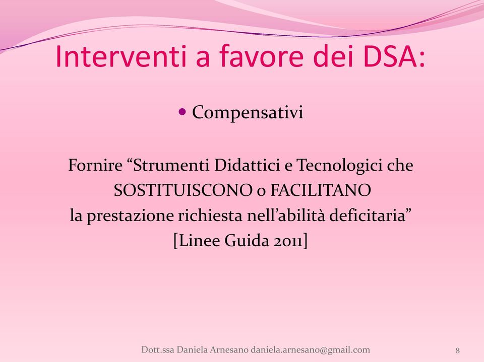 prestazione richiesta nell abilità deficitaria [Linee Guida