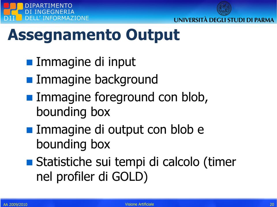 con blob, bounding box Immagine di output con blob e