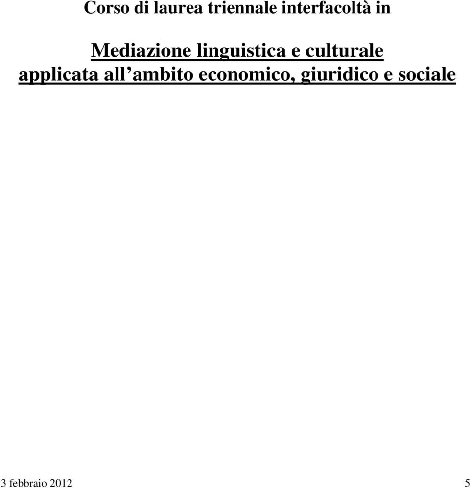 linguistica e culturale applicata