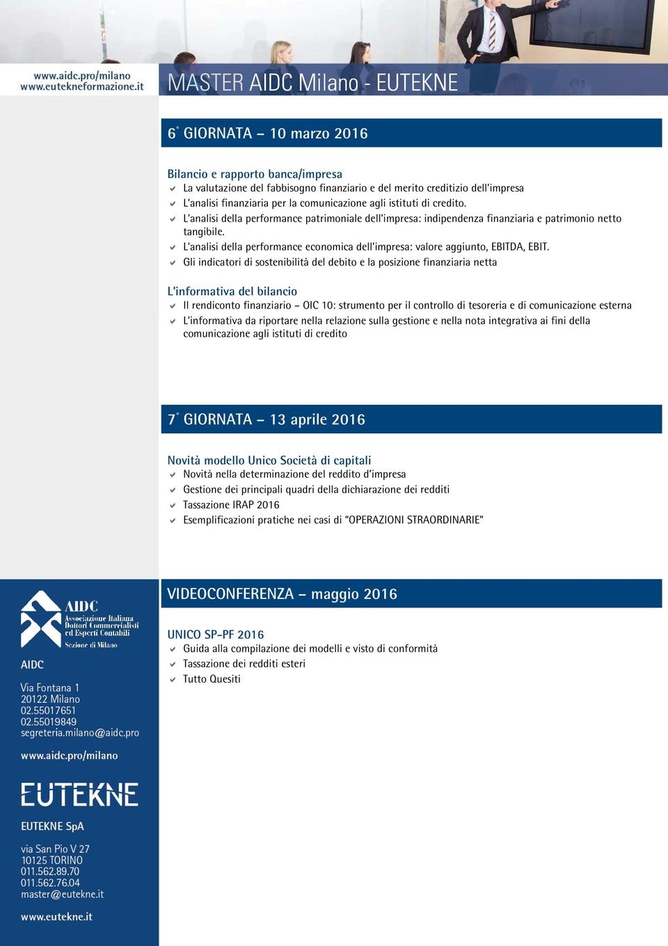 L analisi della performance economica dell impresa: valore aggiunto, EBITDA, EBIT.