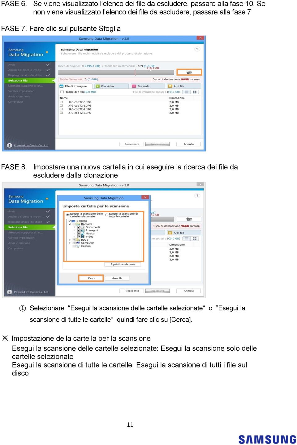 Fare clic sul pulsante Sfoglia FASE 8.