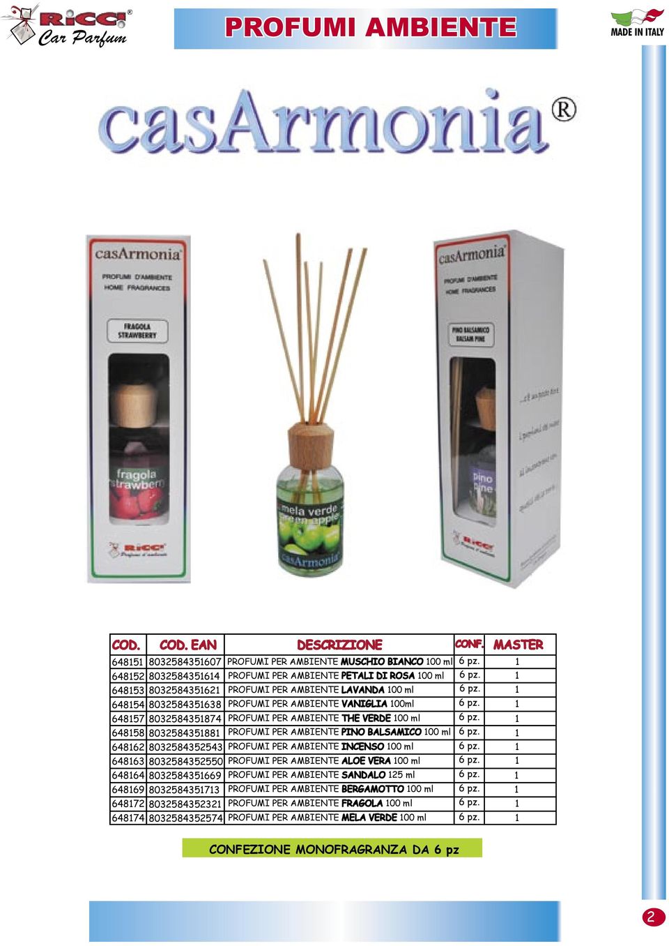 80358435669 64869 8035843573 6487 803584353 64874 80358435574 PROFUMI PER AMBIENTE PETALI DI ROSA 00 ml PROFUMI PER AMBIENTE LAVANDA 00 ml PROFUMI PER AMBIENTE VANIGLIA 00ml PROFUMI