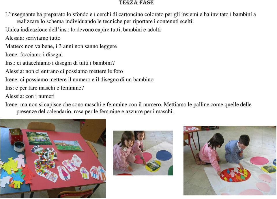 : ci attacchiamo i disegni di tutti i bambini?