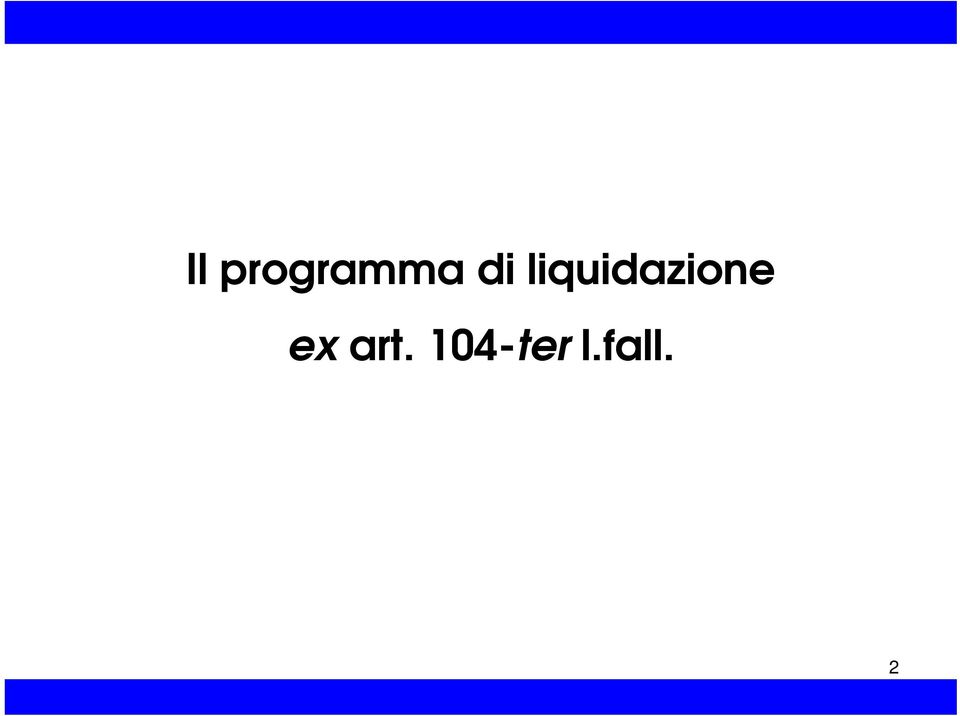 liquidazione