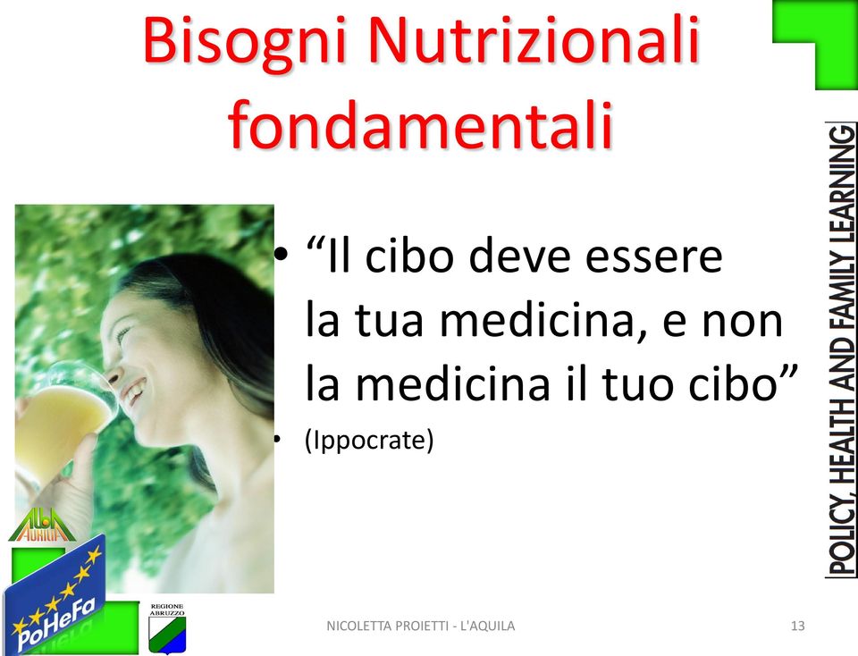 non la medicina il tuo cibo