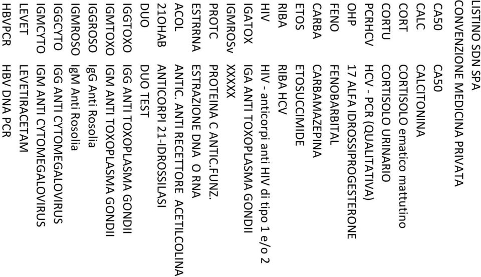 XXXXX PROTC PROTEINA C ANTIC.FUNZ. ESTRRNA ESTRAZIONE DNA O RNA ACOL ANTIC.