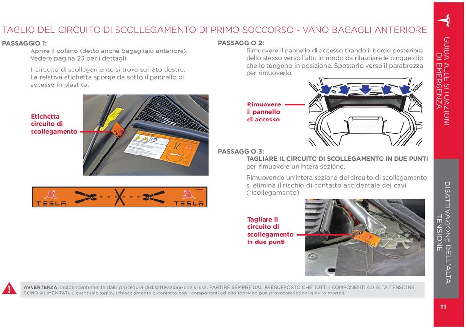 Etichetta circuito di scollegamento PASSAGGIO 2: Rimuovere il pannello di accesso tirando il bordo posteriore dello stesso verso l'alto in modo da rilasciare le cinque clip che lo tengono in