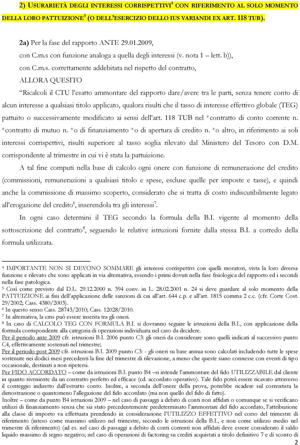 con funzione analoga a quella degli interess