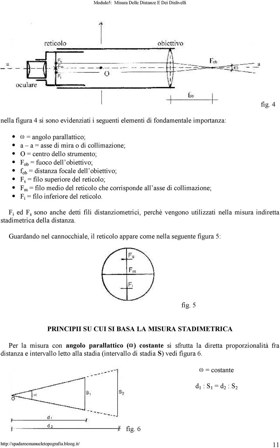 F i e F s sono anche etti fili istanziometrici, perchè vengono utilizzati nella misura iniretta staimetrica ella istanza.