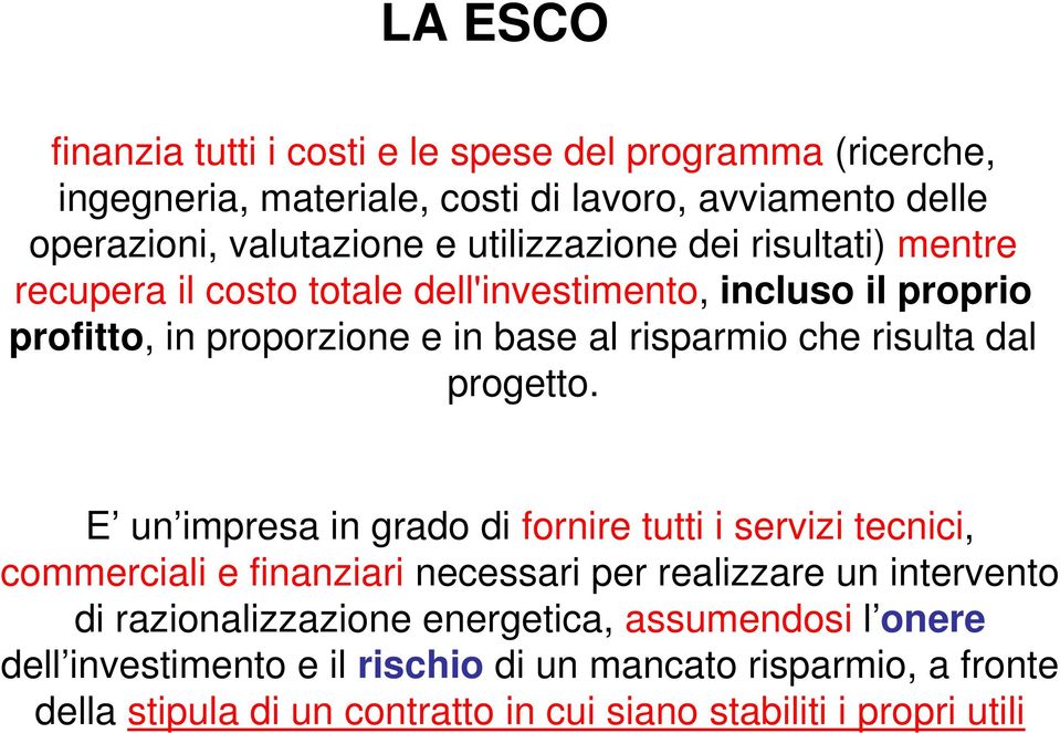 risulta dal progetto.