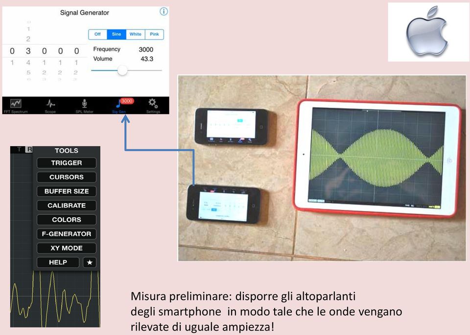 smartphone in modo tale che le