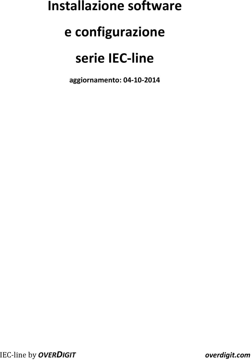 IEC-line aggiornamento: