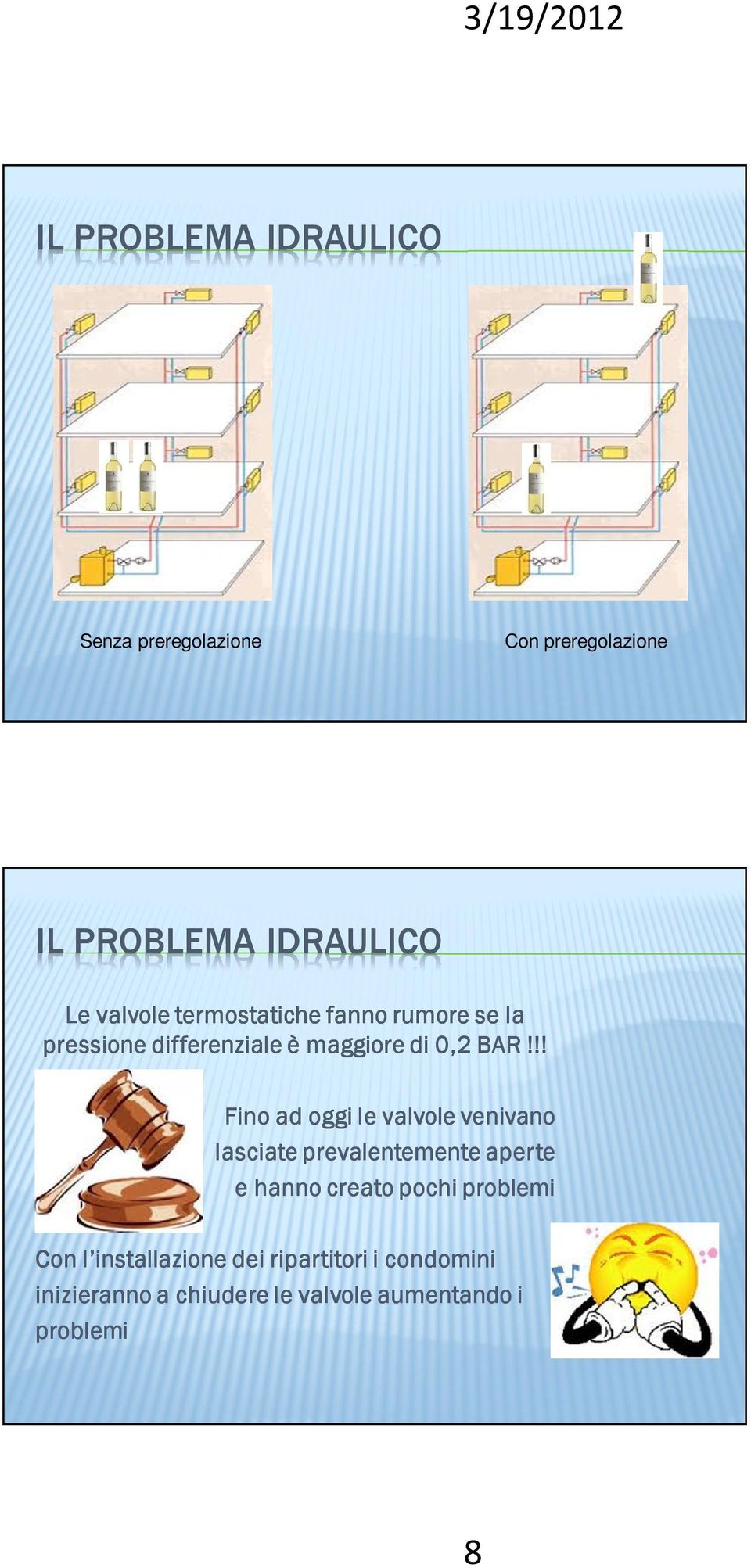 !! Fino ad oggi le valvole venivano lasciate prevalentemente aperte e hanno creato