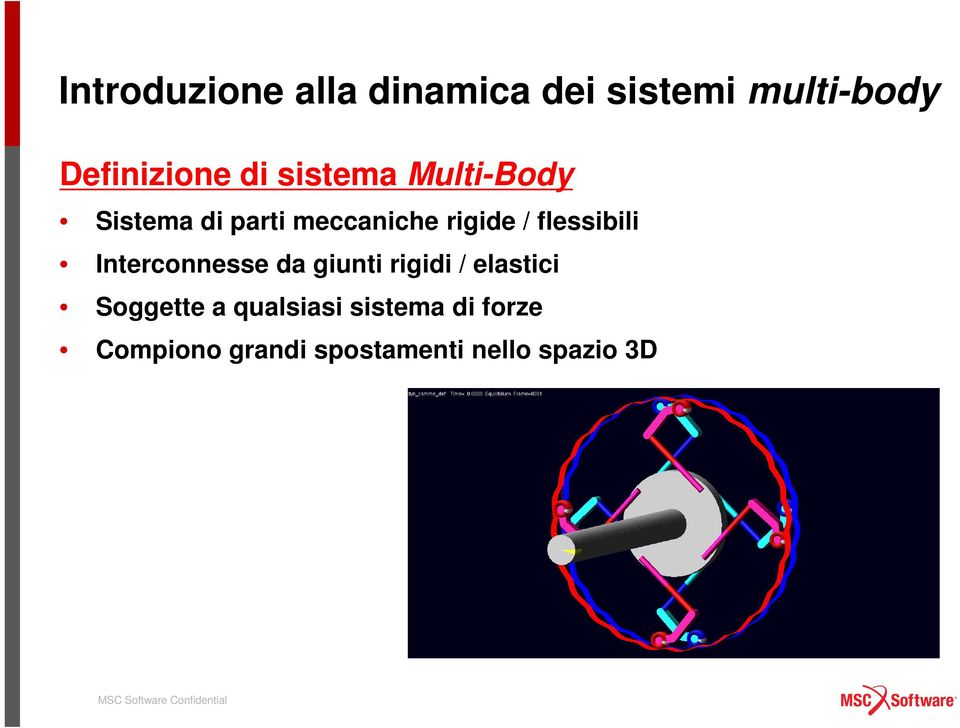 flessibili Interconnesse da giunti rigidi / elastici Soggette a