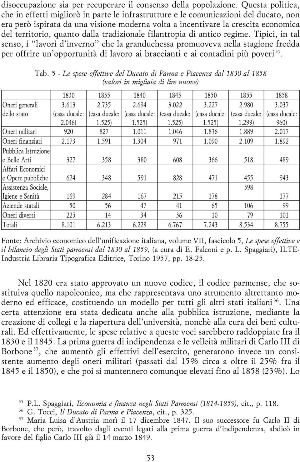 territorio, quanto dalla tradizionale filantropia di antico regime.