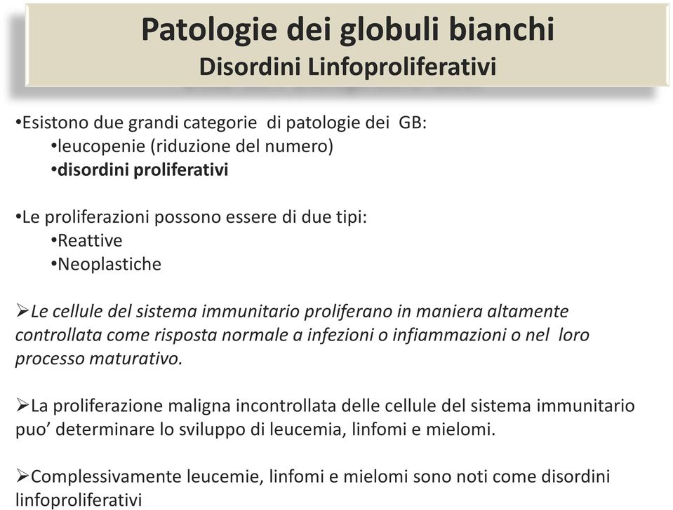 controllata come risposta normale a infezioni o infiammazioni o nel loro processo maturativo.