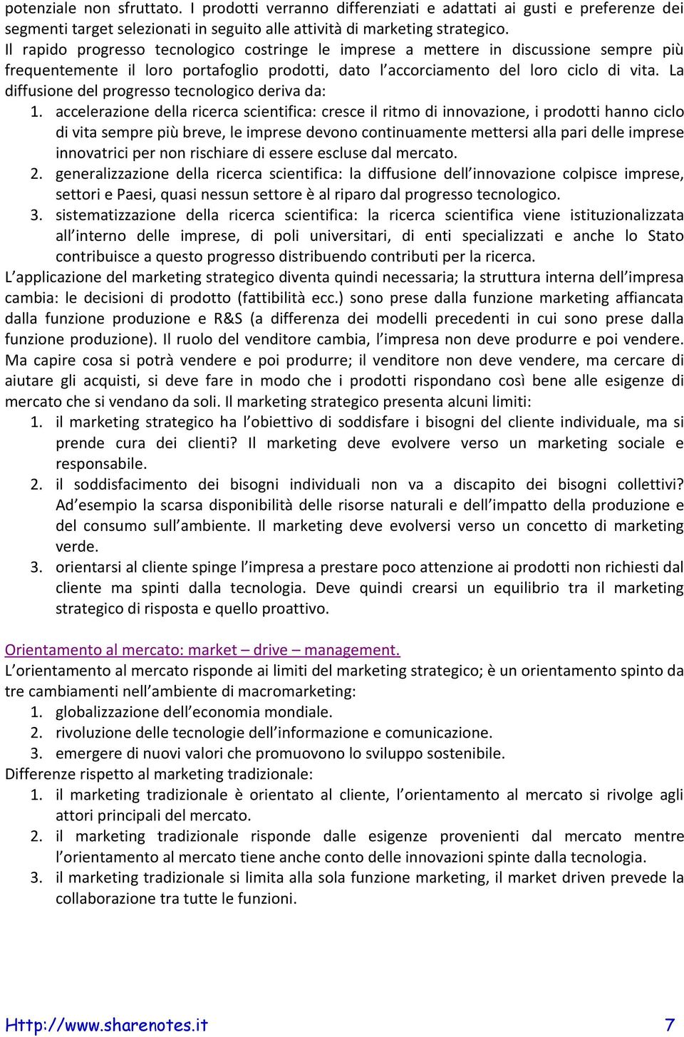 La diffusione del progresso tecnologico deriva da: 1.